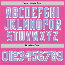 Laden Sie das Bild in den Galerie-Viewer, Custom Pink Light Blue-White Performance T-Shirt