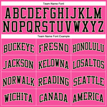 Laden Sie das Bild in den Galerie-Viewer, Custom Pink Black-Cream Authentic Throwback Basketball Jersey