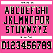 Laden Sie das Bild in den Galerie-Viewer, Custom Pink Black-Cream Authentic Throwback Basketball Jersey