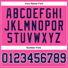 Загрузить изображение в средство просмотра галереи, Custom Pink Navy-White Authentic Throwback Basketball Jersey