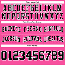 Load image into Gallery viewer, Custom Pink Black-White Authentic Throwback Basketball Shorts