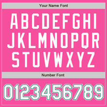 Load image into Gallery viewer, Custom Pink White-Kelly Green Authentic Baseball Jersey
