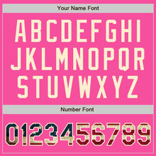 Load image into Gallery viewer, Custom Pink Vintage USA Flag-Cream Authentic Baseball Jersey