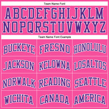 Charger l'image dans la galerie, Custom Pink White Pinstripe Purple-White Authentic Basketball Jersey