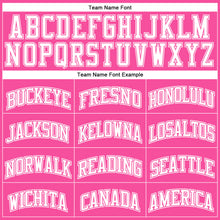 Laden Sie das Bild in den Galerie-Viewer, Custom Pink White Pinstripe White-Pink Authentic Basketball Jersey