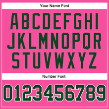 Load image into Gallery viewer, Custom Pink White Pinstripe Green-White Authentic Basketball Jersey