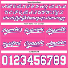 Load image into Gallery viewer, Custom Pink White-Purple Authentic Throwback Basketball Shorts