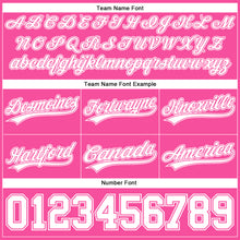 Laden Sie das Bild in den Galerie-Viewer, Custom Pink White Authentic Throwback Basketball Shorts