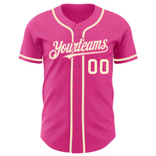 Загрузить изображение в средство просмотра галереи, Custom Pink Cream Authentic Baseball Jersey