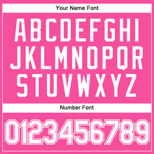 Загрузить изображение в средство просмотра галереи, Custom Pink White Pinstripe White Authentic Baseball Jersey