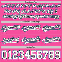 Laden Sie das Bild in den Galerie-Viewer, Custom Pink White Black-Light Blue Authentic Basketball Shorts