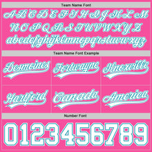 Laden Sie das Bild in den Galerie-Viewer, Custom Pink White-Teal Authentic Basketball Shorts