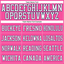 Загрузить изображение в средство просмотра галереи, Custom Pink White-Navy Mesh Authentic Football Jersey