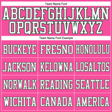 Загрузить изображение в средство просмотра галереи, Custom Pink White-Green Mesh Authentic Football Jersey