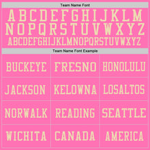 Загрузить изображение в средство просмотра галереи, Custom Pink Vintage USA Flag-City Cream Mesh Authentic Football Jersey