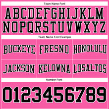 Загрузить изображение в средство просмотра галереи, Custom Stitched Pink Black-White Football Pullover Sweatshirt Hoodie