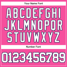 Charger l'image dans la galerie, Custom Pink White-Navy Authentic Baseball Jersey