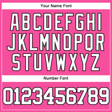 Charger l'image dans la galerie, Custom Pink White-Black Authentic Baseball Jersey