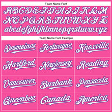 Charger l'image dans la galerie, Custom Pink White-Purple Authentic Baseball Jersey