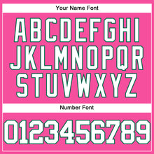 Charger l'image dans la galerie, Custom Pink White-Kelly Green Authentic Baseball Jersey