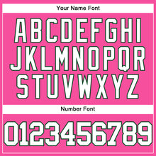 Charger l'image dans la galerie, Custom Pink White-Green Authentic Baseball Jersey