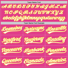 Charger l'image dans la galerie, Custom Pink White-Gold Authentic Throwback Baseball Jersey