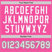 Laden Sie das Bild in den Galerie-Viewer, Custom Pink White-Black Authentic Throwback Basketball Jersey