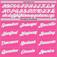 Загрузить изображение в средство просмотра галереи, Custom Pink White-Gray Authentic Throwback Basketball Jersey