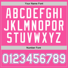 Laden Sie das Bild in den Galerie-Viewer, Custom Pink White-Purple Authentic Throwback Basketball Jersey