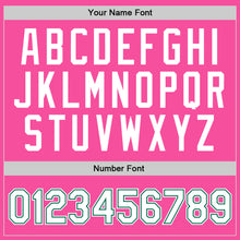 Laden Sie das Bild in den Galerie-Viewer, Custom Pink White-Kelly Green Authentic Throwback Basketball Jersey