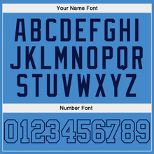 Load image into Gallery viewer, Custom Powder Blue Powder Blue-Navy Authentic Baseball Jersey
