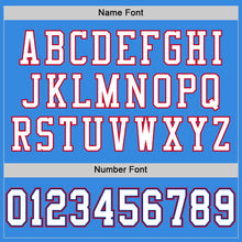 Charger l'image dans la galerie, Custom Powder Blue White-Royal Mesh Authentic Throwback Football Jersey