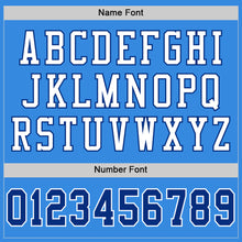 Charger l'image dans la galerie, Custom Powder Blue Royal-White Mesh Authentic Throwback Football Jersey