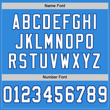 Load image into Gallery viewer, Custom Powder Blue White-Royal Mesh Authentic Football Jersey