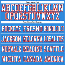 Загрузить изображение в средство просмотра галереи, Custom Powder Blue White-Red Mesh Authentic Football Jersey