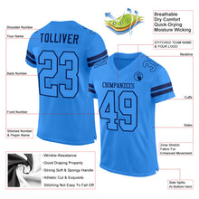 Загрузить изображение в средство просмотра галереи, Custom Powder Blue Powder Blue-Navy Mesh Authentic Football Jersey