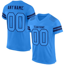 Load image into Gallery viewer, Custom Powder Blue Powder Blue-Navy Mesh Authentic Football Jersey
