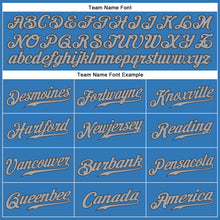 Load image into Gallery viewer, Custom Powder Blue Gray-Steel Gray Authentic Sleeveless Baseball Jersey