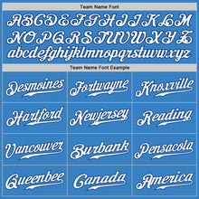 Load image into Gallery viewer, Custom Powder Blue Royal-White Authentic Baseball Jersey