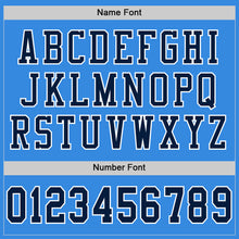 Charger l'image dans la galerie, Custom Powder Blue Navy-White Mesh Authentic Football Jersey