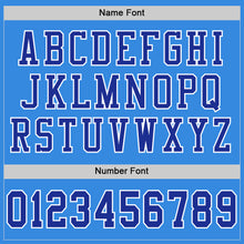 Charger l'image dans la galerie, Custom Powder Blue Royal-White Mesh Authentic Football Jersey