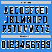 Load image into Gallery viewer, Custom Powder Blue Black-White Mesh Authentic Football Jersey