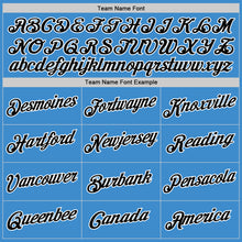 Load image into Gallery viewer, Custom Powder Blue Black-White Performance T-Shirt