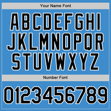 Load image into Gallery viewer, Custom Powder Blue Black-White Performance T-Shirt