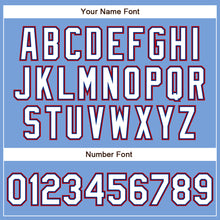 Load image into Gallery viewer, Custom Powder Blue White Royal-Red Authentic Baseball Jersey
