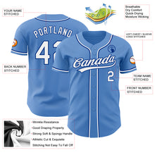 Load image into Gallery viewer, Custom Powder Blue White-Royal Authentic Baseball Jersey