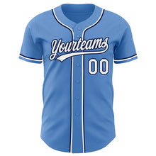 Загрузить изображение в средство просмотра галереи, Custom Powder Blue White-Navy Authentic Baseball Jersey