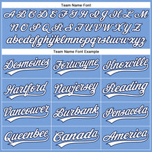 Загрузить изображение в средство просмотра галереи, Custom Powder Blue White-Navy Authentic Baseball Jersey