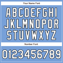 Load image into Gallery viewer, Custom Powder Blue White-Black Authentic Baseball Jersey