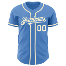 Загрузить изображение в средство просмотра галереи, Custom Powder Blue Cream Authentic Baseball Jersey